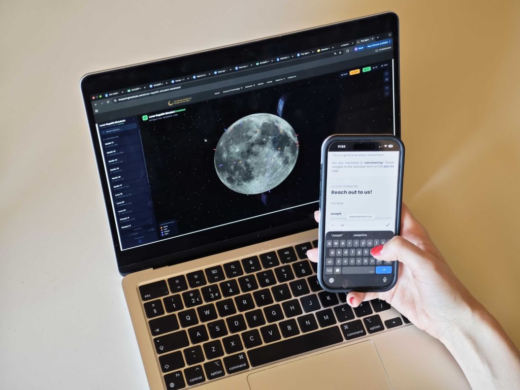 User reaching out to Spring Institute with a question about Lunar Regolith